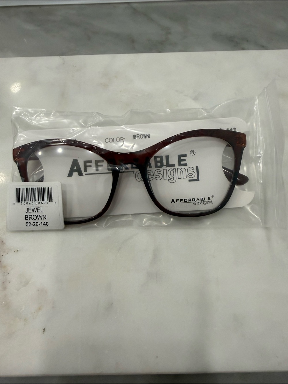 Affordable Design Jewel Brown Women’s Fashion Glasses